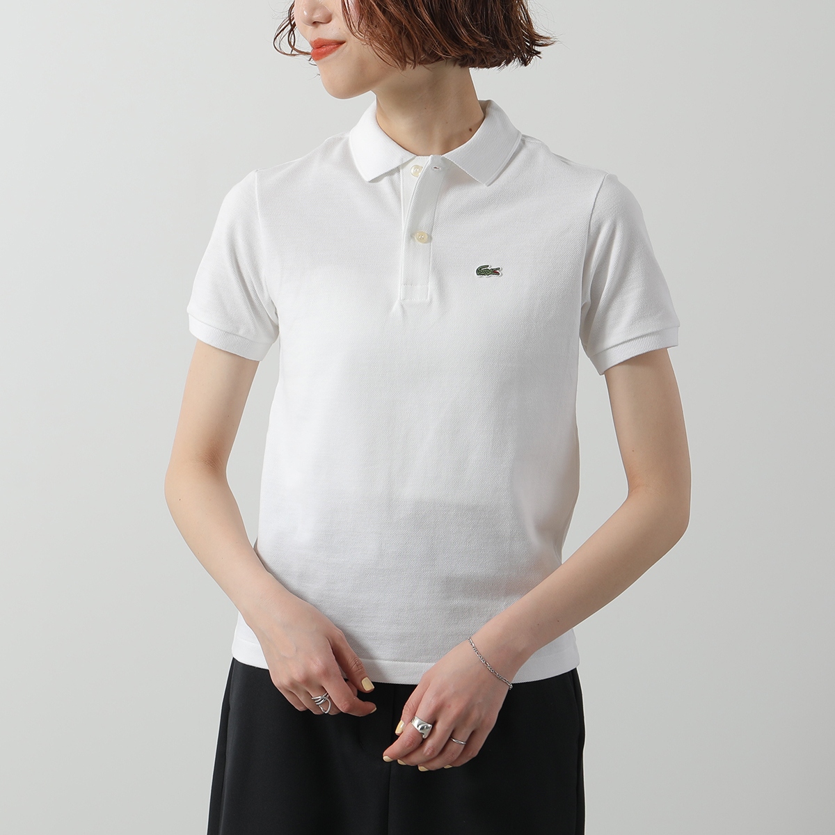 LACOSTE ラコステ ポロシャツ PJ2909 レディース 半袖 鹿の子 アイコンパッチ コットン カラー3色 LACOSTE ラコステ ポロシャツ PJ2909 レディース 半袖 鹿の子