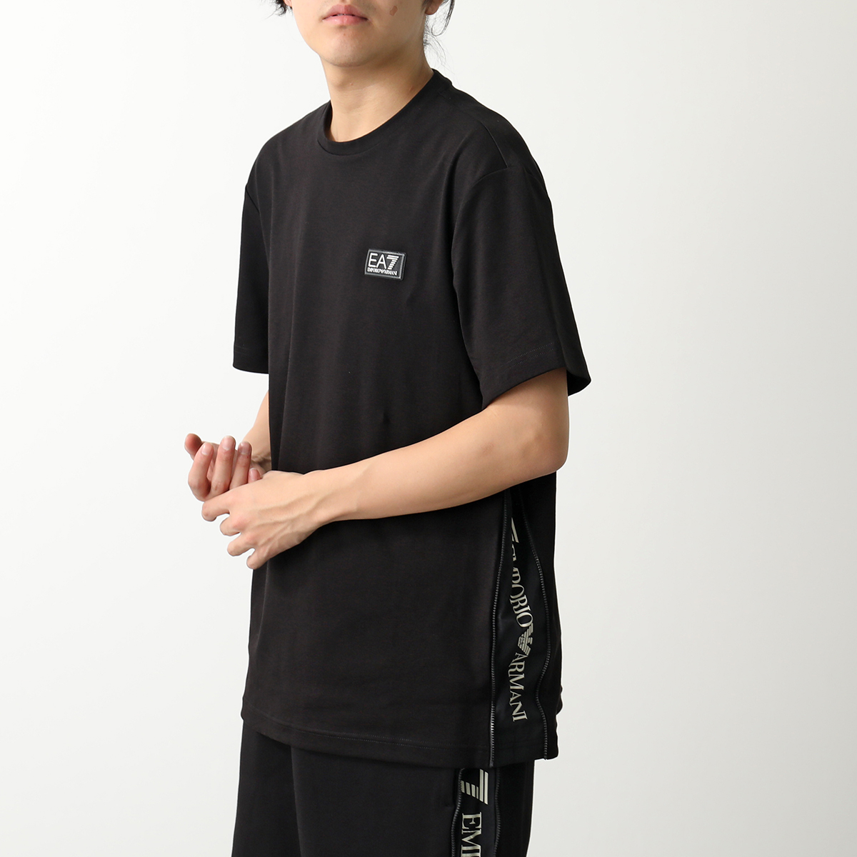 エンポリオ アルマーニ EA7 エアセッテ コットン ロゴ Tシャツ エンポリオ アルマーニ EA7 エアセッテ コットン ロゴ Tシャツ