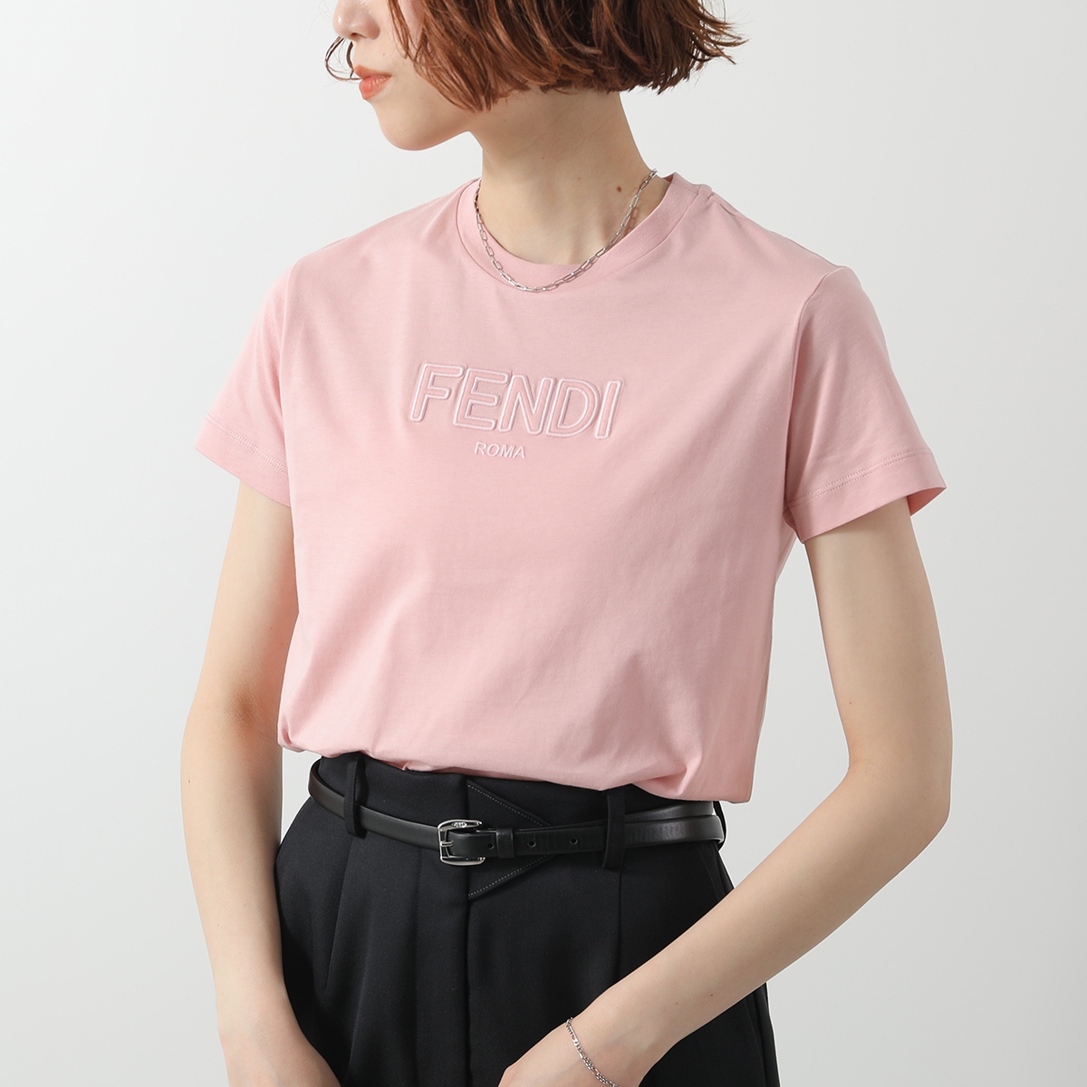 Fendi ロゴプリント Tシャツ 半袖 楽天市場】フェンディ FENDI Tシャツ メンズ 半袖 カットソー 2