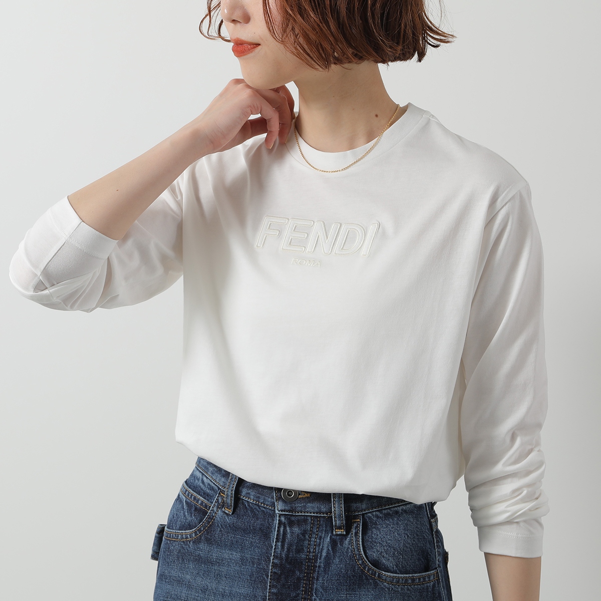 正規店仕入れの キッズ フェンディ KIDS FENDI Tシャツ レディース 7AJ JUI183 トップス