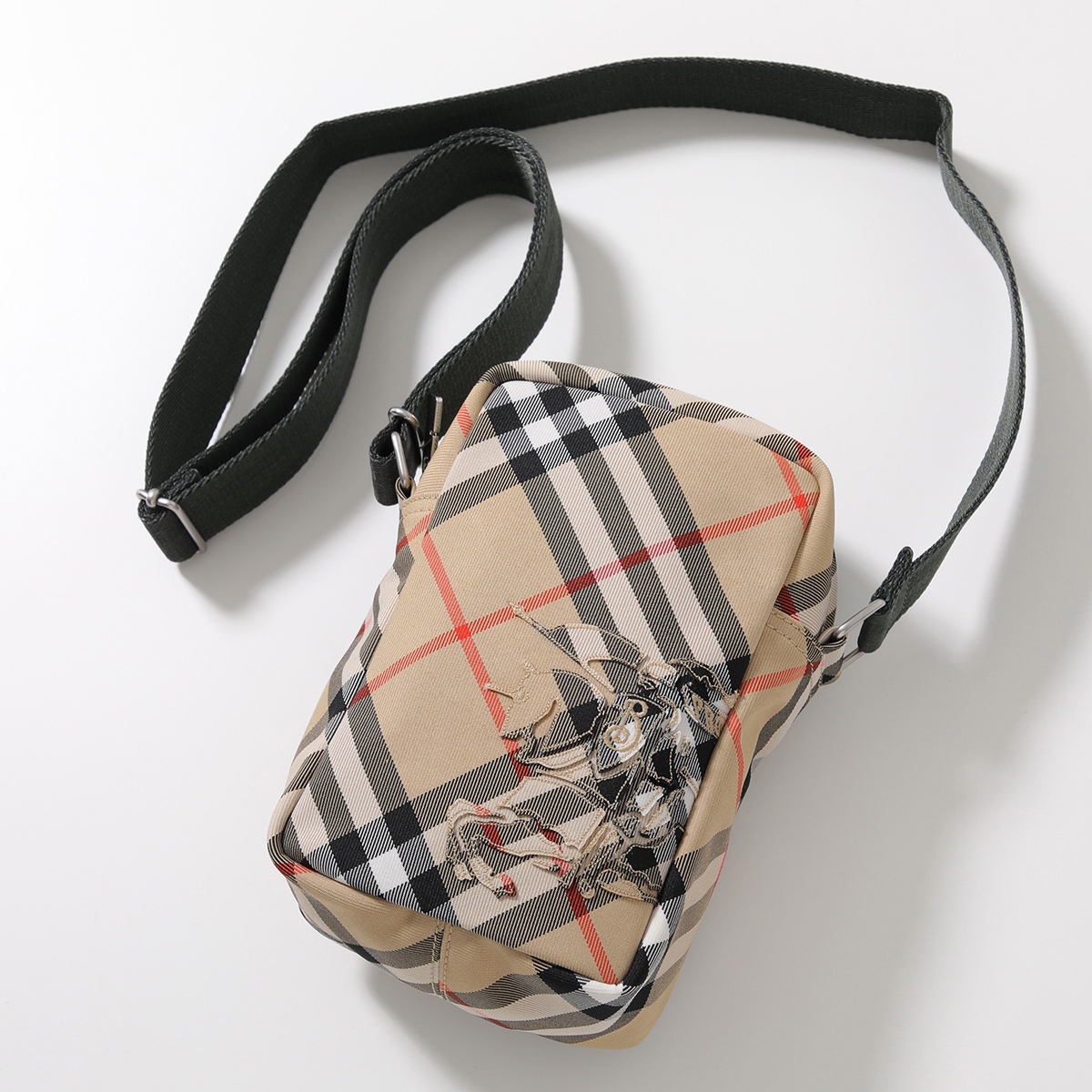 【BURBERRY】チェック フォンバッグ チェック フォンバッグ (サンド) - メンズ, ナイロン | Burberry