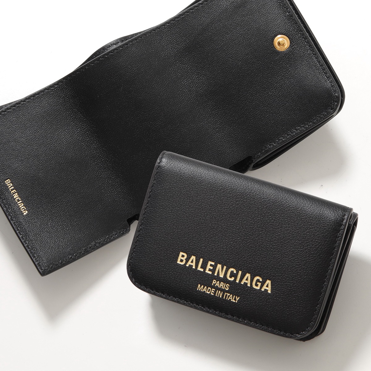 三つ折り財布 ロゴ（BALENCIAGA）（色：ブラック系）のおすすめ