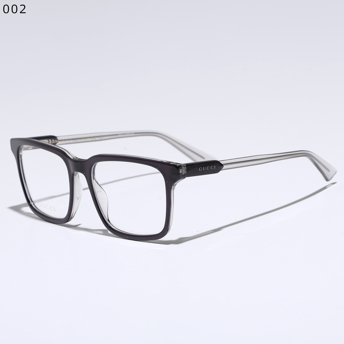 Gucci ブラック スクエアフレーム メガネ GUCCI（グッチ） メガネ GG1120O メンズ スクエア型 セルフレーム