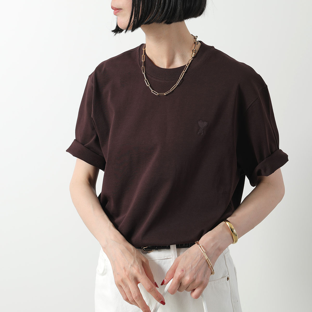 AMI｜ (UTS074 726 0953) AMI Alexandre Mattiussi ami paris アミパリス Tシャツ Ami de
