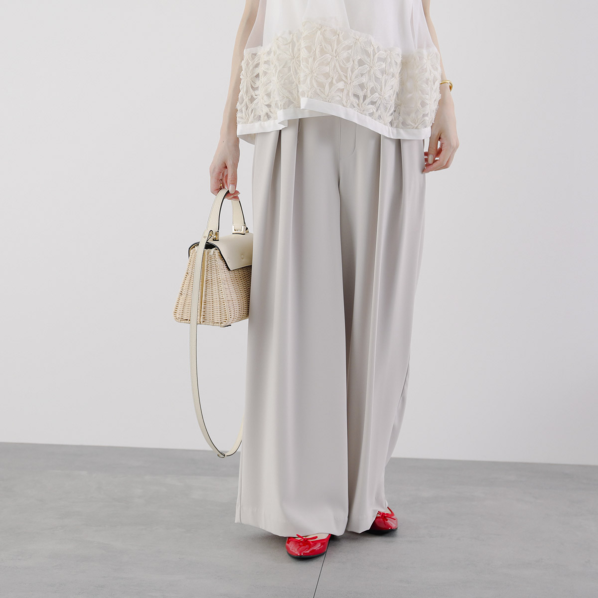 anana（アナナ） タックパンツ a92-027 レディース ハイウエスト