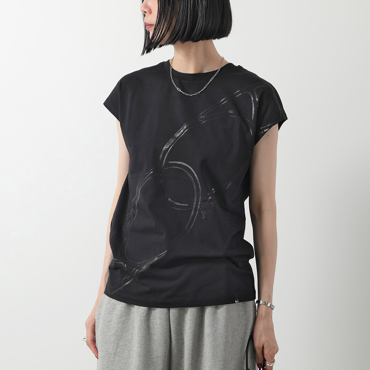 HERNO レディース 半袖Tシャツ JG000279D 52009 9393 HERNO ヘルノ Tシャツ JG000279D 52009 レディース 半袖