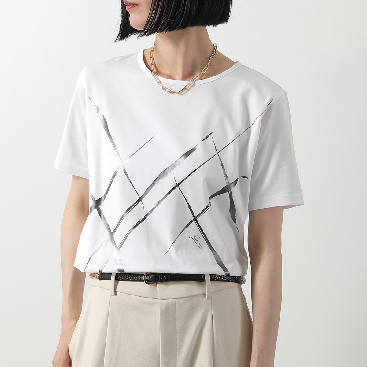 HERNO レディース 半袖Tシャツ JG000277D 52009 1094 HERNO ヘルノ Tシャツ JG000277D 52009 レディース 半袖
