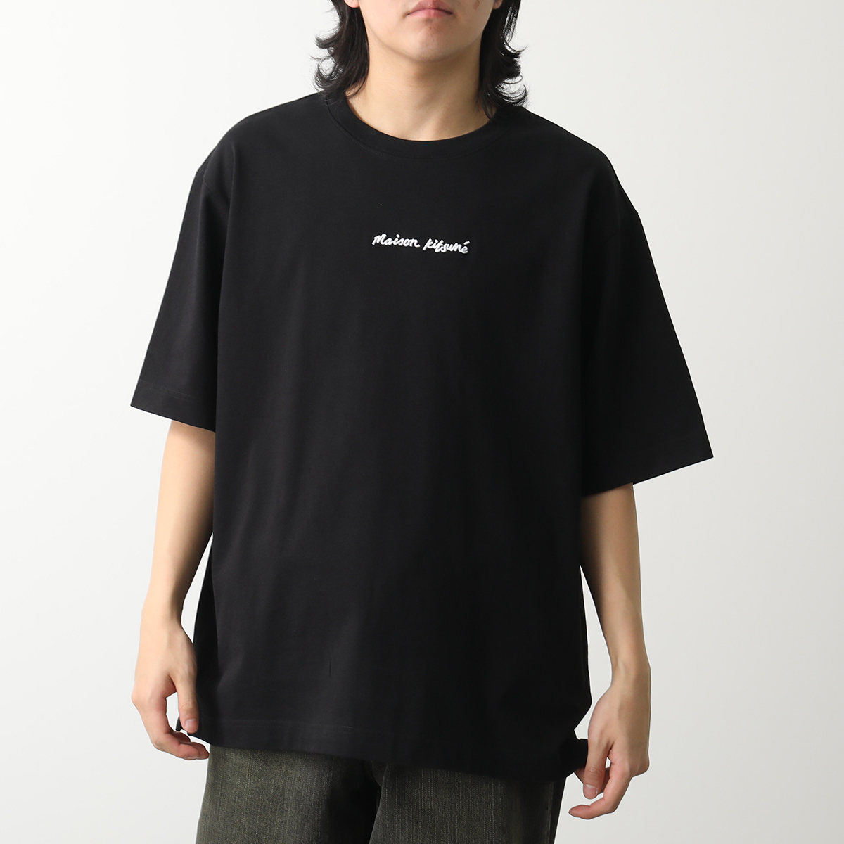 MAISON KITSUNE メンズ 半袖Tシャツ OM00122KJ0119 P100 MAISON KITSUNE メゾンキツネ Tシャツ OM00122 KJ0119 メンズ