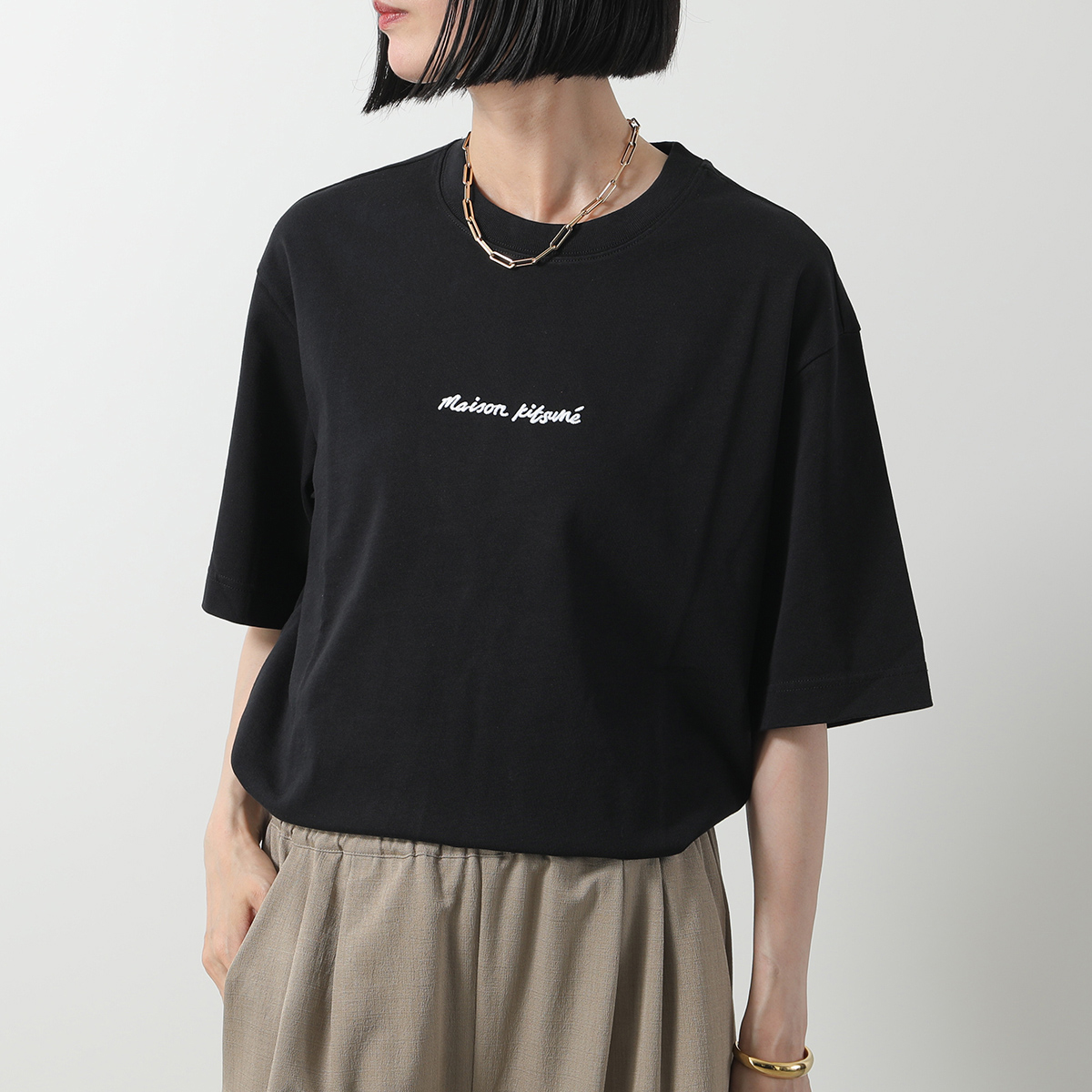 MAISON KITSUNE Tシャツ OM00122 KJ0119 半袖 カットソー MAISON KITSUNE メゾンキツネ Tシャツ OM00122 KJ0119 メンズ