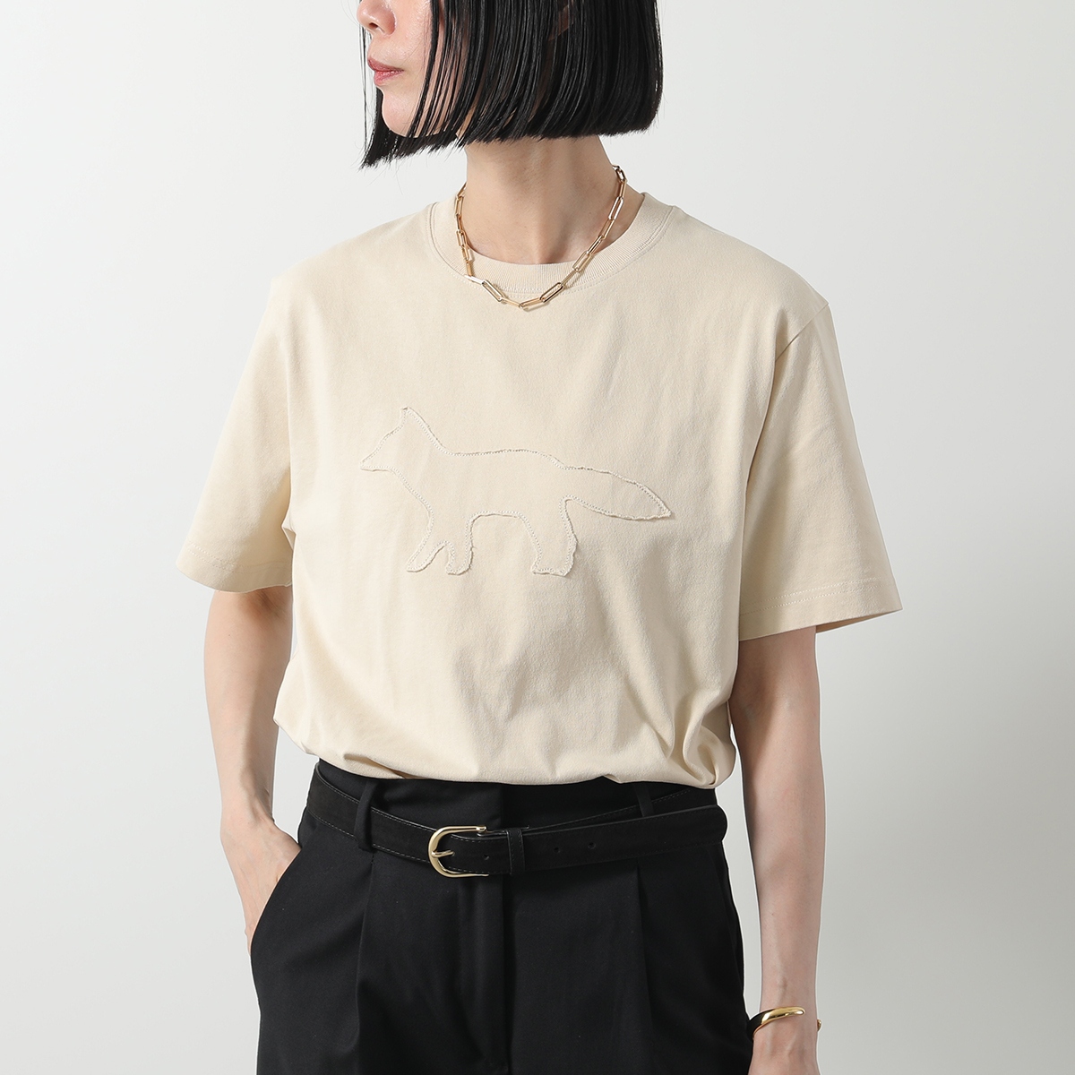 MAISON KITSUNE メゾンキツネ Tシャツ OM00121 KJ0118