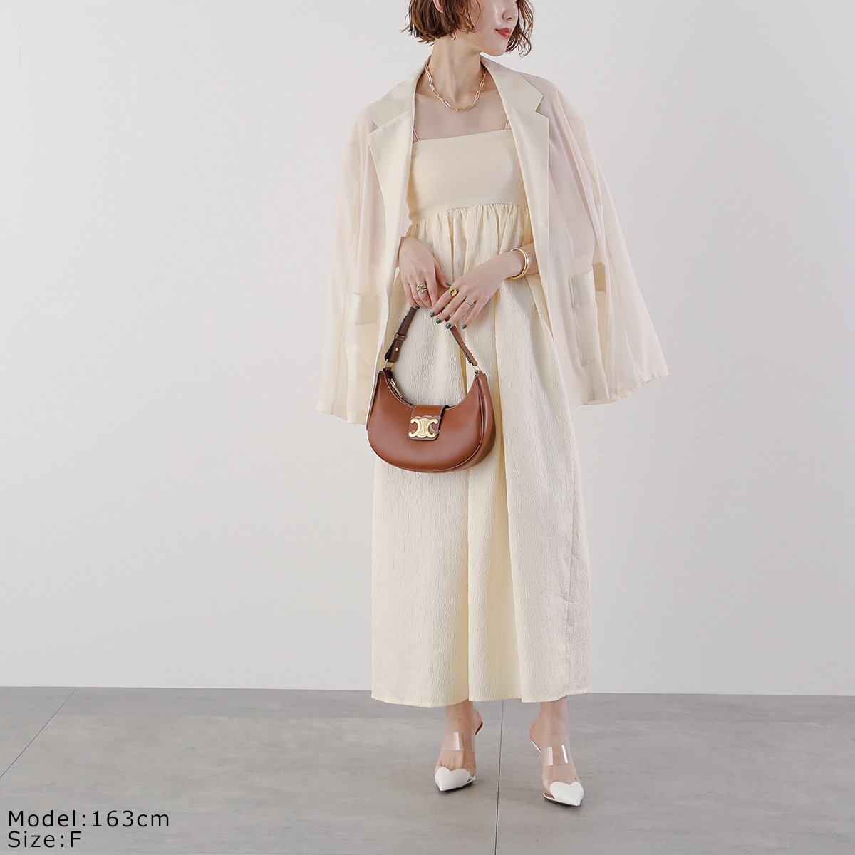 Torrazzo Donna（トラッゾドンナ） ワンピース Jacquard hybrit bare 