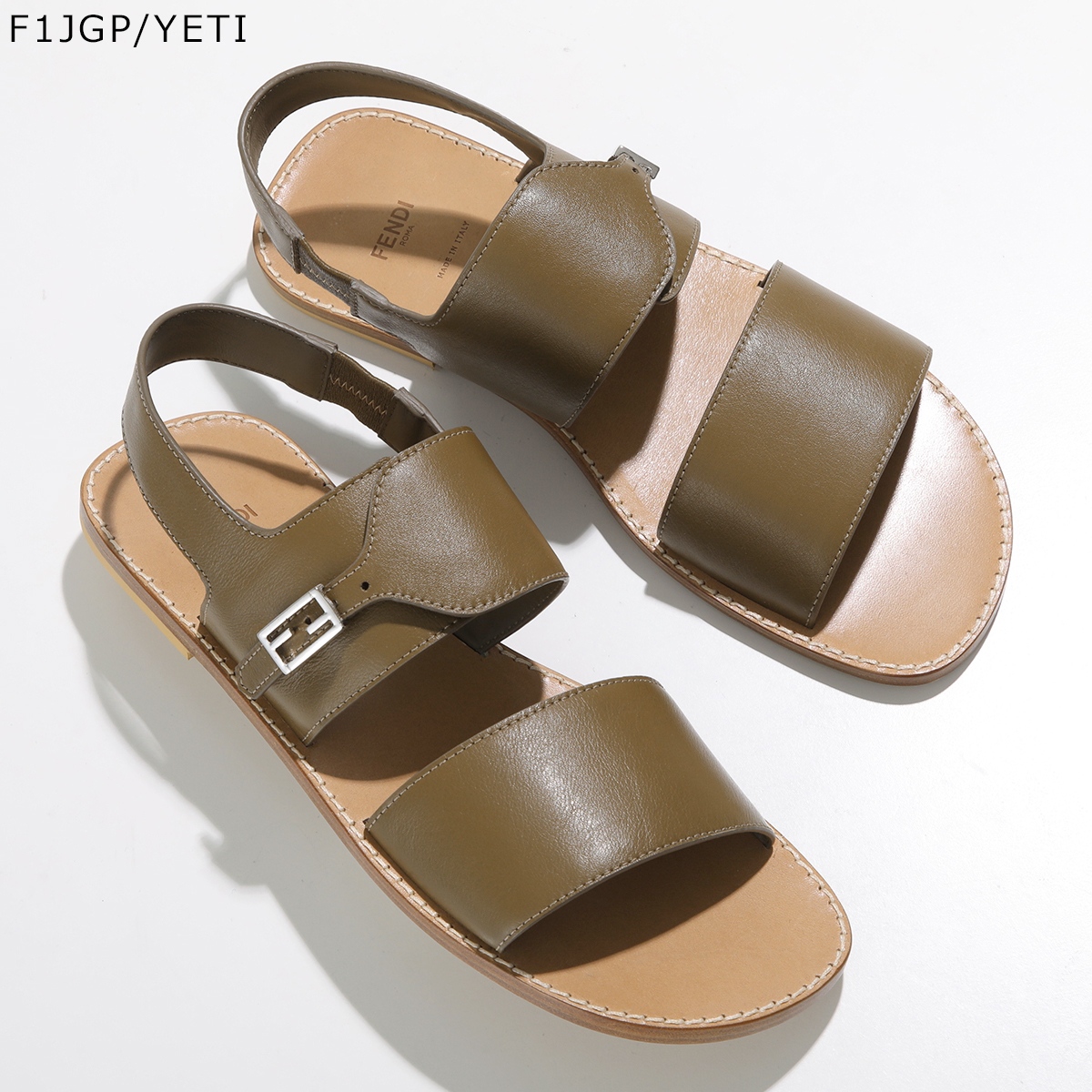 フェンディ FENDI スライド ロゴ サンダル ピンク サイズ：7
