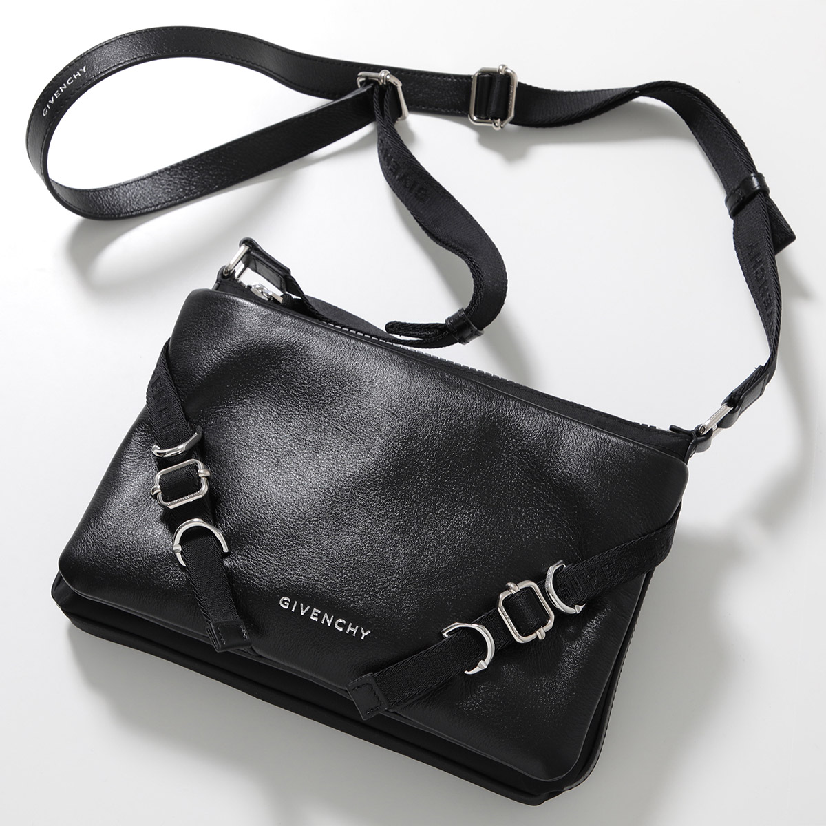 国内発送【GIVENCHY】ヴォワイユー バッグ レザー&ナイロン GIVENCHY ジバンシィ ショルダーバッグ VOYOU ヴォワイユー