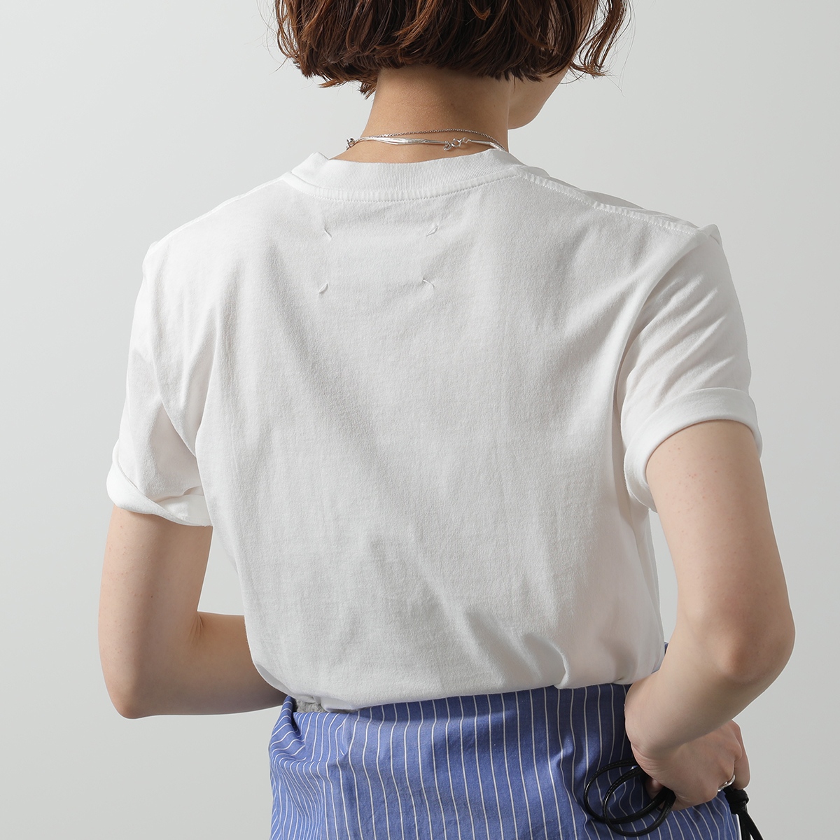 MAISON MARGIELA メゾンマルジェラ Tシャツ 【1枚単品】S50GC0710  S23973 レディース 半袖 カットソー クルーネック コットン 4ステッチ カラー3色 | Maison Margiela | 01