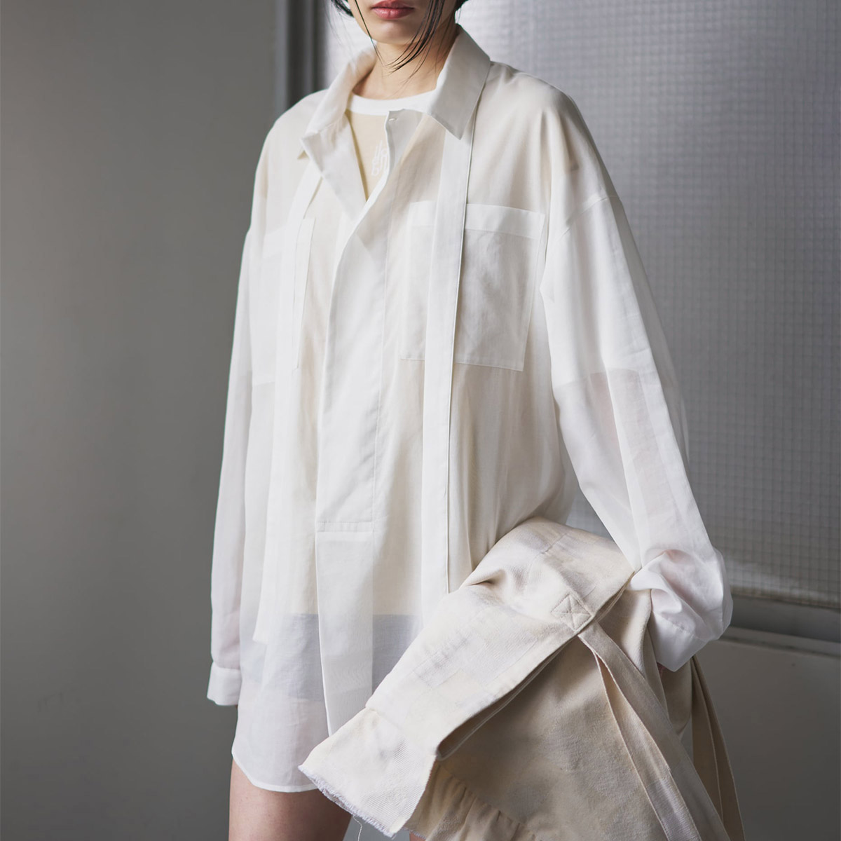 oll オール 長袖 シャツ VEIL pullover shirt 510-05011 レディース