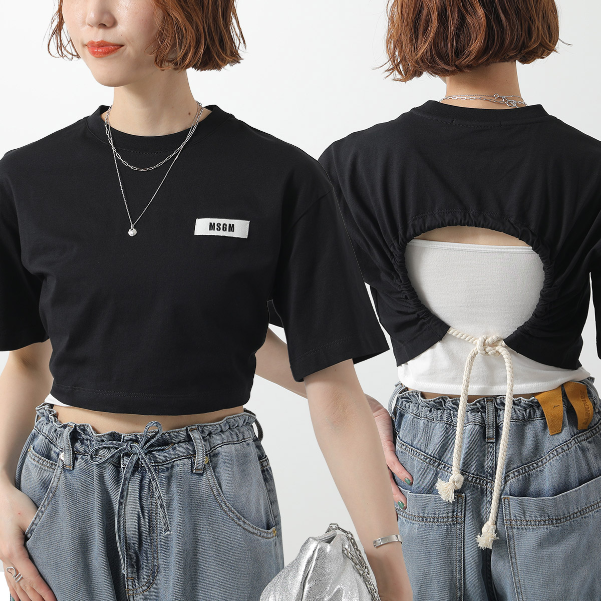 MSGM エムエスジーエム　ポンチョ風　Tシャツ　トップス　プルオーバー MSGM エムエスジーエム ポンチョ風 Tシャツ トップス プル