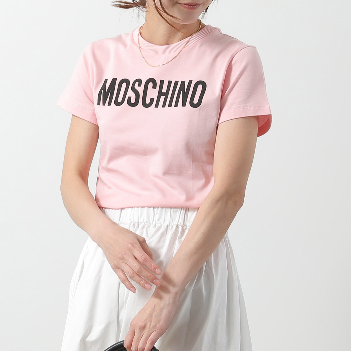 MOSCHINO KIDS モスキーノ キッズ 半袖 Tシャツ HUM05C LBA10 レディース ガールズ コットンブレンド クルーネック ロゴ ロゴT カラー3色 MOSCHINO KIDS モスキーノ キッズ 半袖 Tシャツ HUM05C LBA10