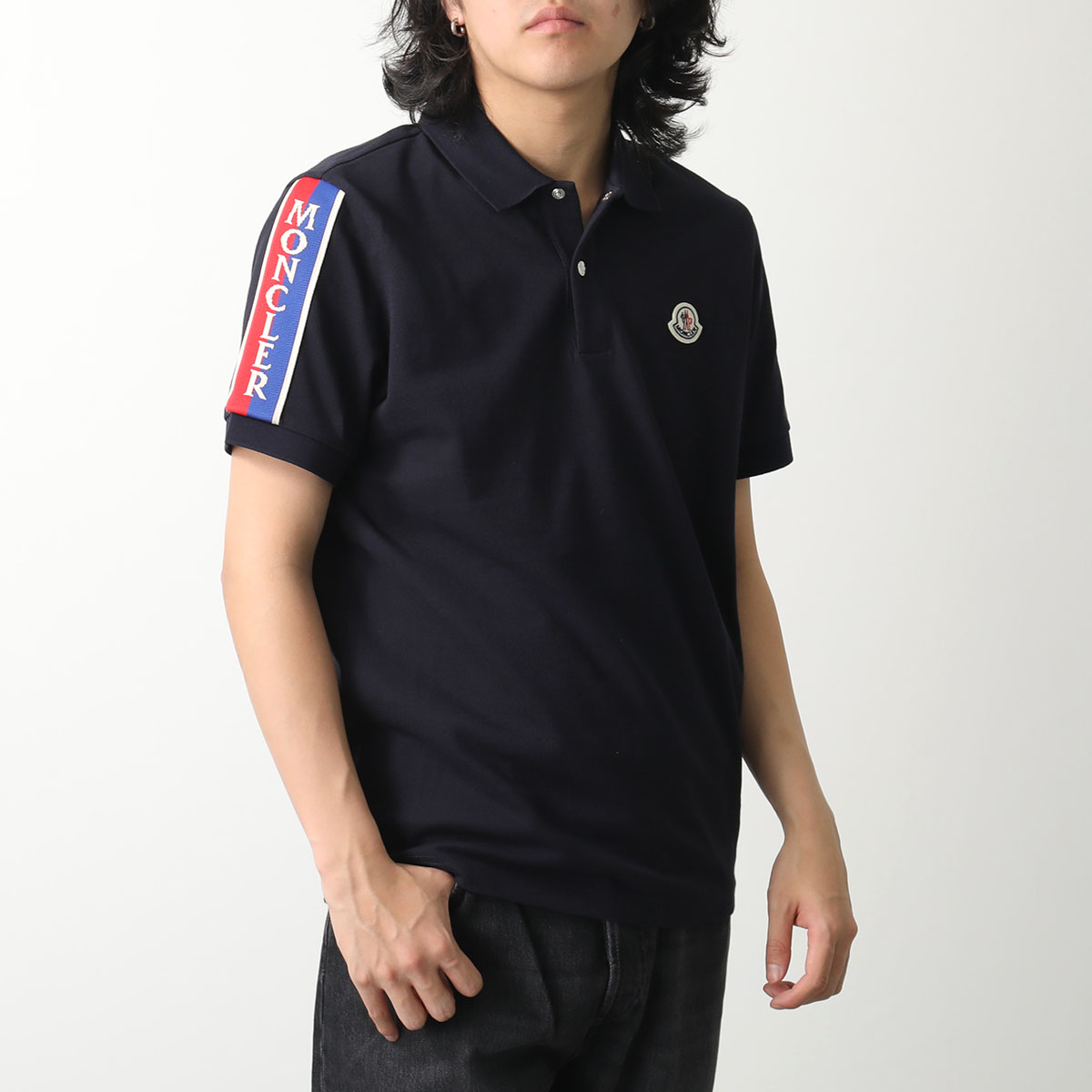 値下✨極美品✨正規品　Moncler モンクレール ポロシャツ 極美品】MONCLER モンクレール ポロシャツ ラバー シリコン