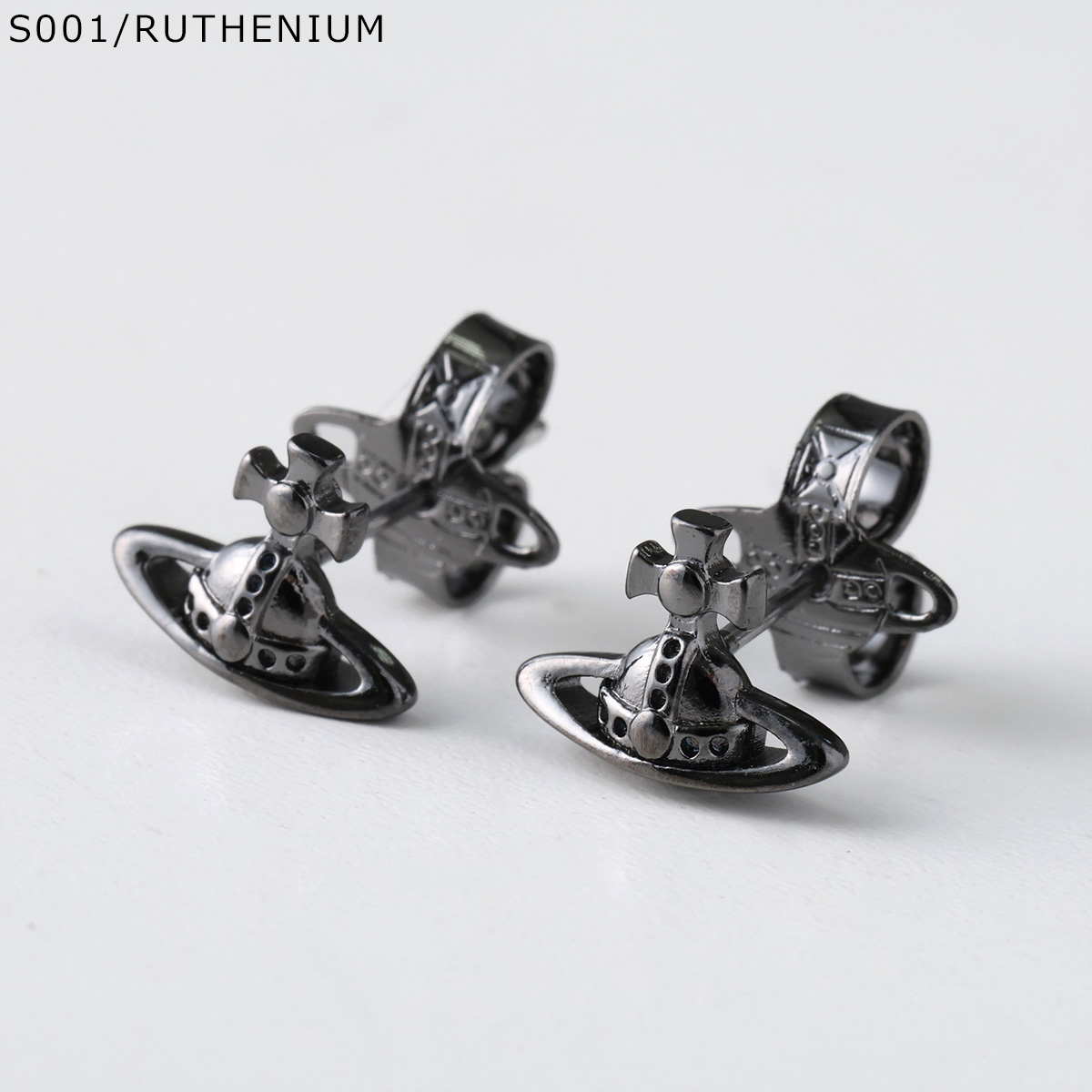 ヴィヴィアンウエストウッド　ストーン　ブラックコーティングピアス　極美品 Vivienne Westwood（ヴィヴィアンウエストウッド） ピアス 62010359