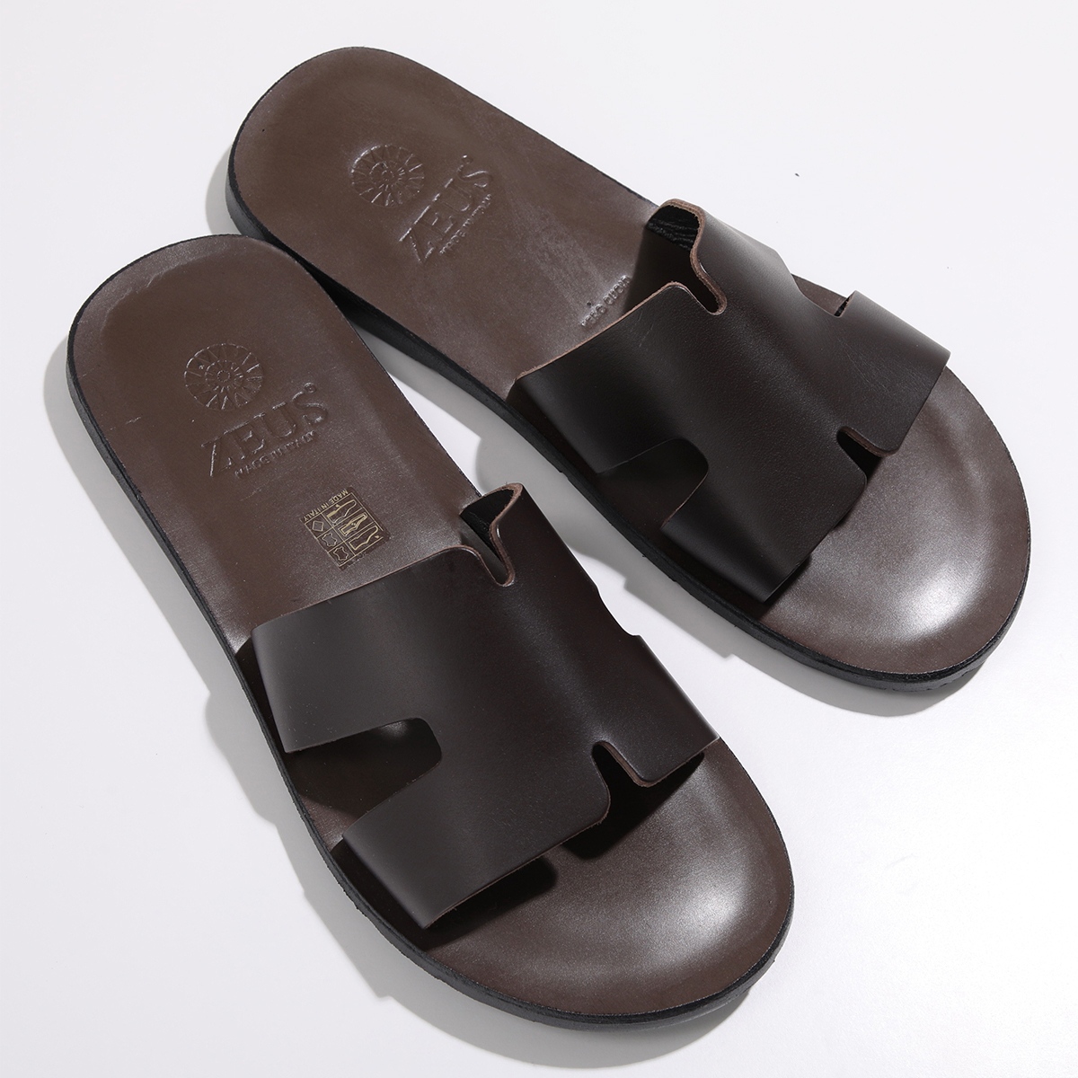 ZEUS ゼウス サンダル 6029 メンズ レザー コンフォート スライド