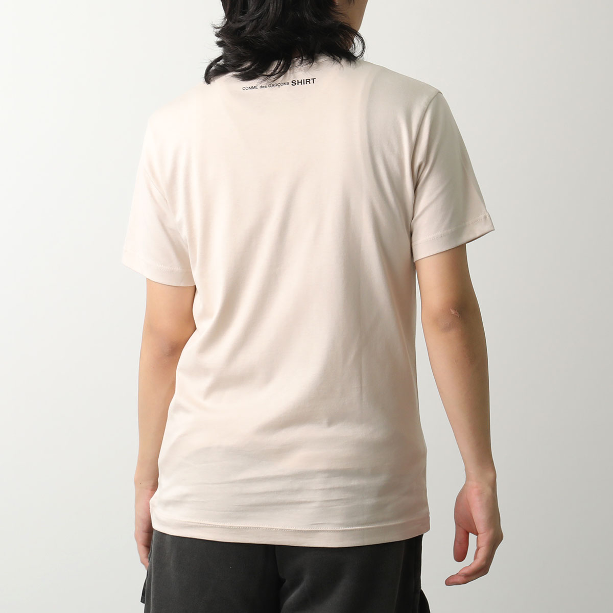COMME des GARCONS 半袖Tシャツ　裾スカラップ Comme Des Garconsアウトレット：Tシャツ メンズ - 柿 | GIGLIO