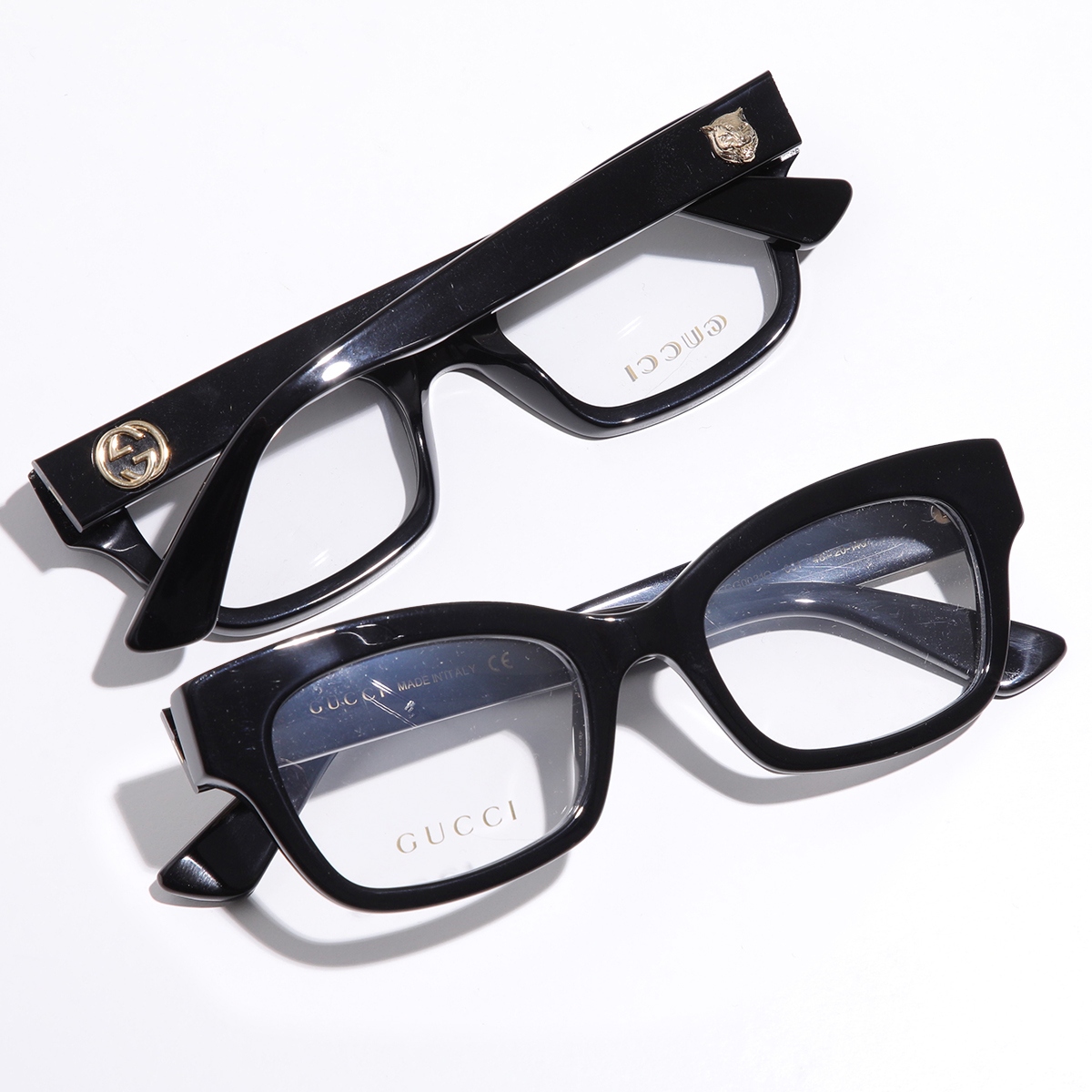 GUCCI（グッチ） メガネ GG0031O レディース フォックス型 メタルロゴ