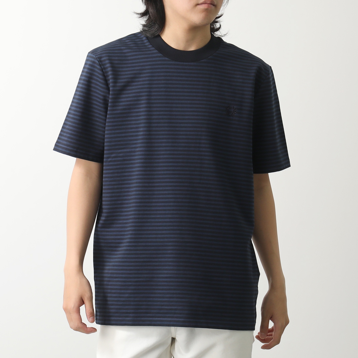 FRED PERRY（フレッドペリー） Tシャツ FINE STRIPE T-SHIRT M6581
