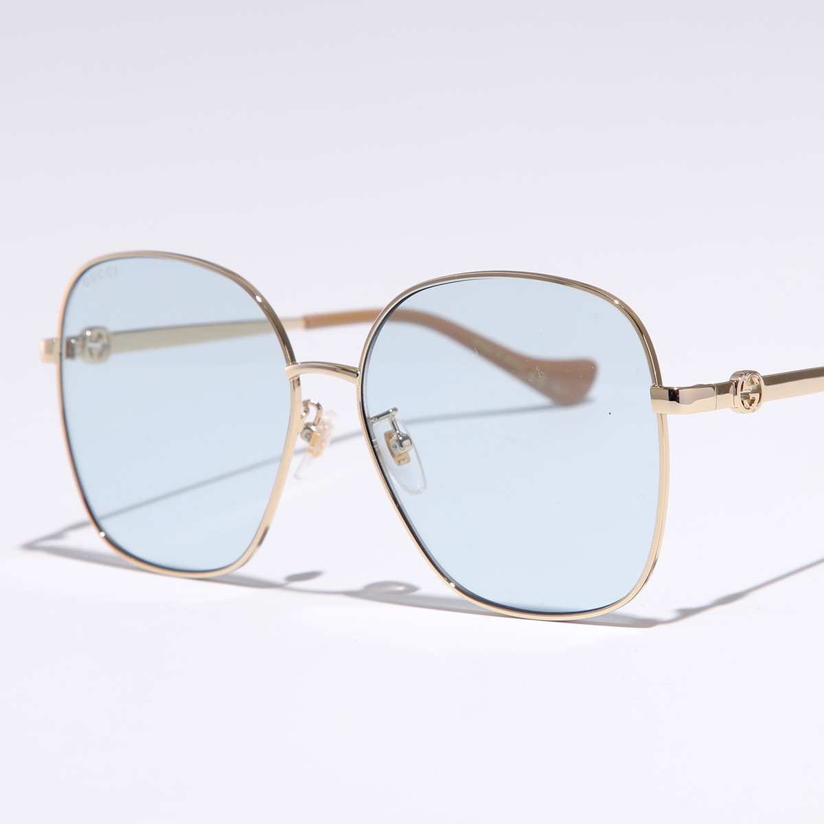 GUCCI✴︎グッチ ティアドロップ スクエア サングラス レディース イエロー GUCCI✴︎グッチ ティアドロップ スクエア サングラス