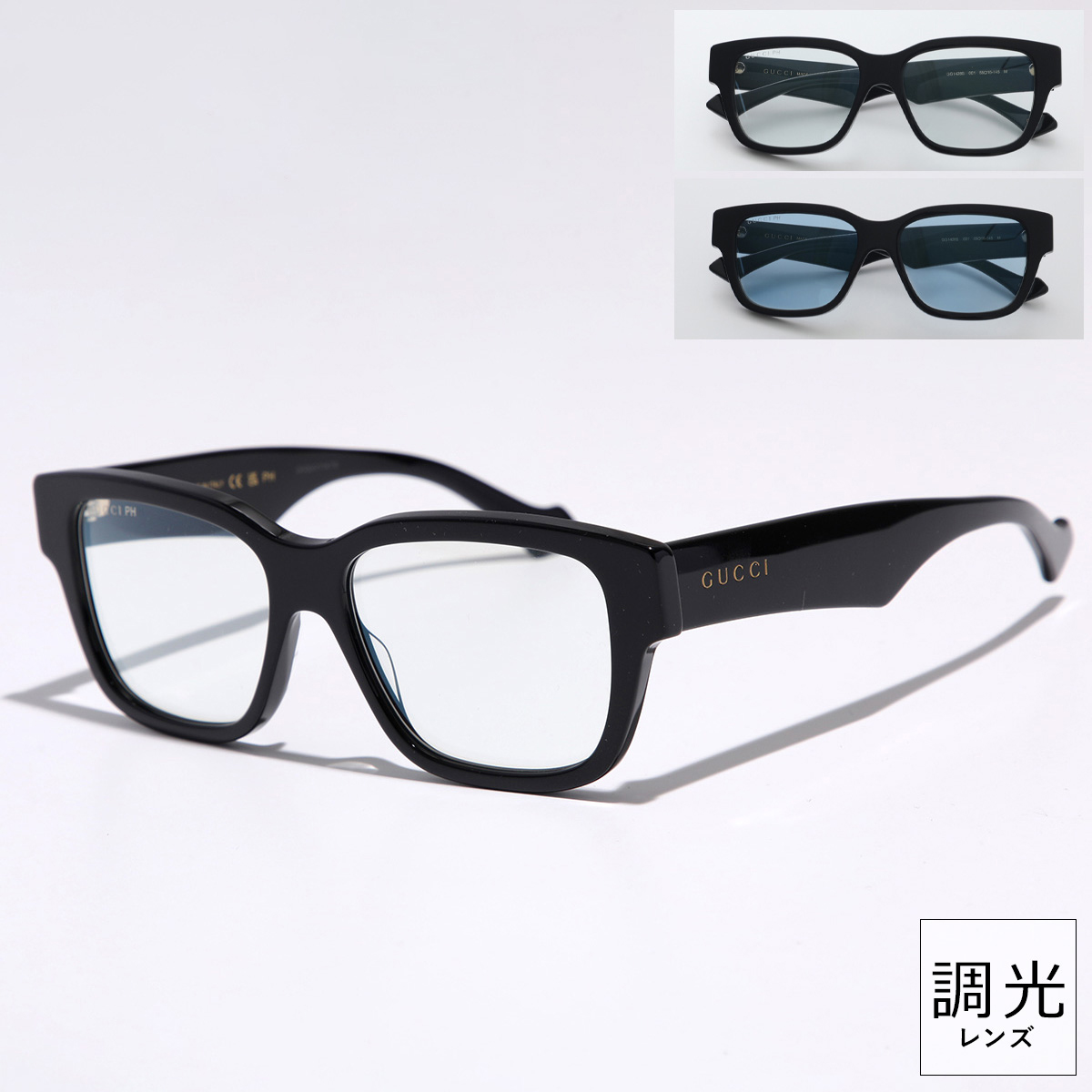 GUCCI サングラス GG1428S ウェリントン型 調光レンズ GUCCI グッチ サングラス GG1428S レディース ウェリントン型 調