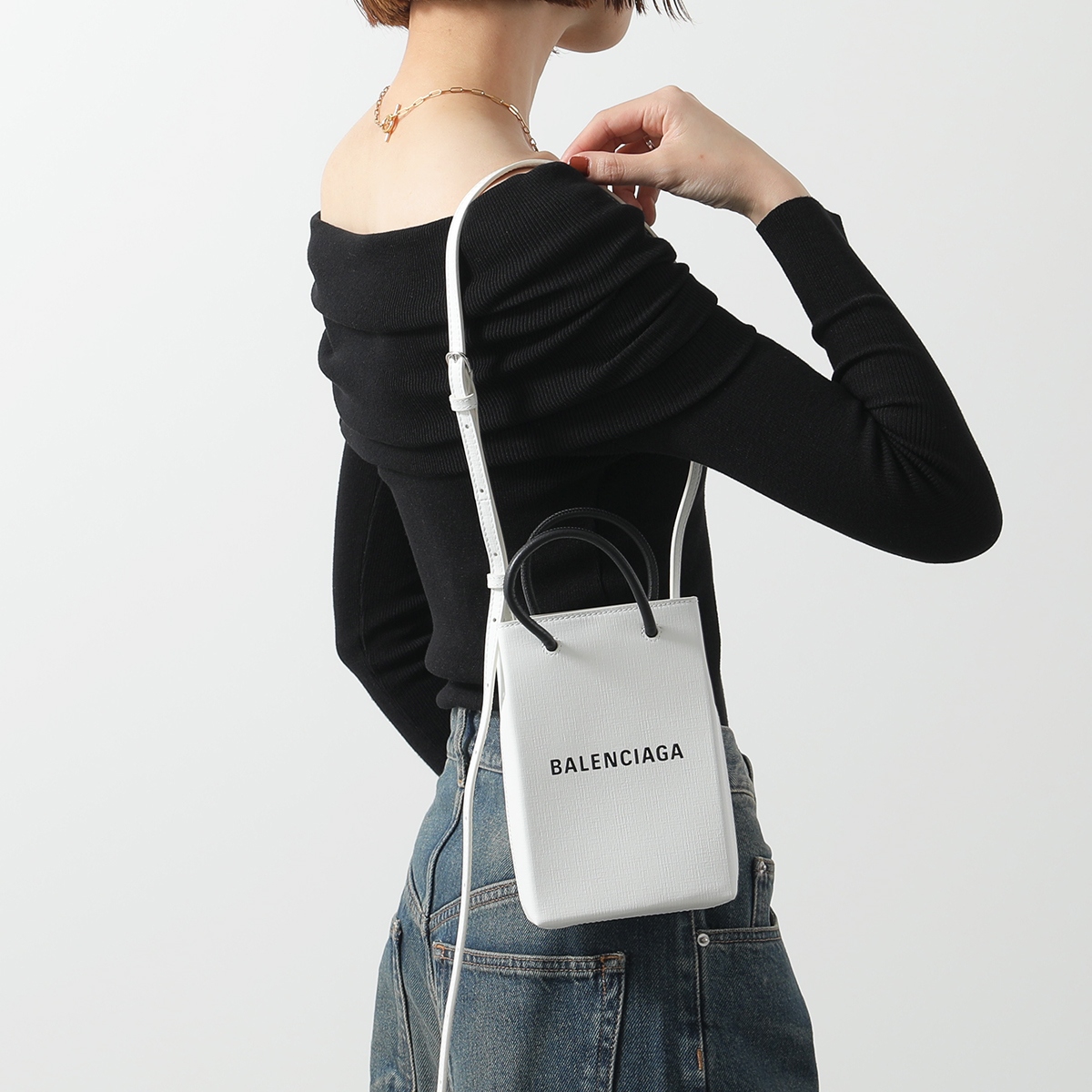BALENCIAGA バレンシアガ フォンケース SHOPPING PHONE HOLD