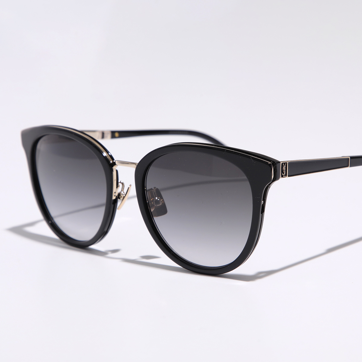 サンローラン  フルリム ボストン ブラック サングラス コンビフレーム SAINT LAURENT サンローラン サングラス SL M101 レディース ボストン