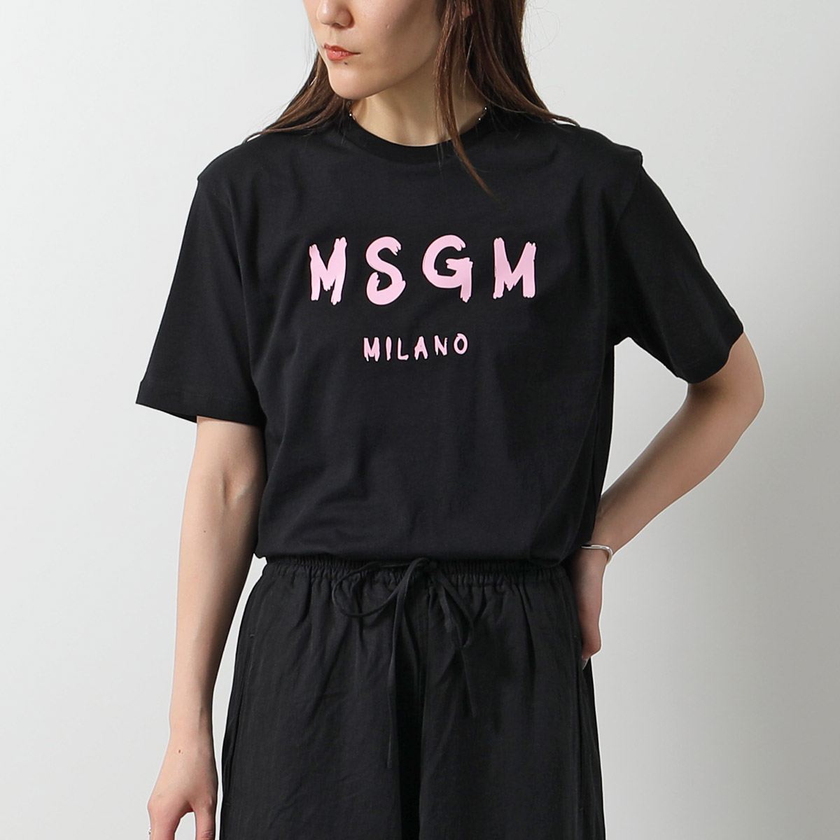 ★MSGM★ロゴプリントフードTシャツ ☆MSGM☆ロゴ プリント フード Tシャツ