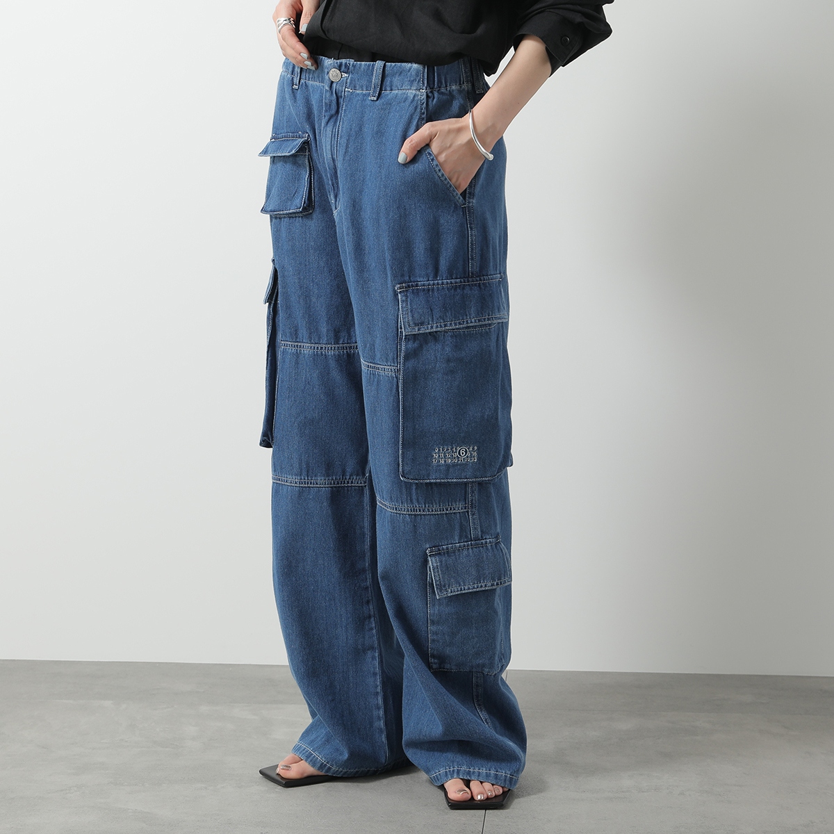 JIL SANDER 22フラップポケット ウールパンツ ブラック インポートS JIL SANDER 22フラップポケット ウールパンツ ブラック インポートS