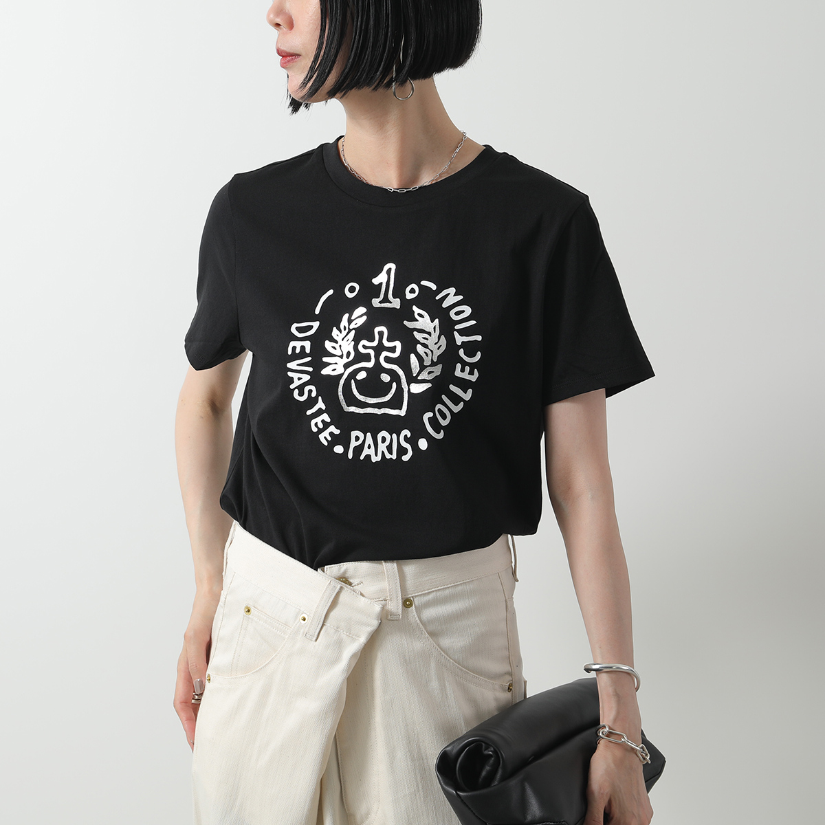 デヴァステ Tシャツ レディース DEVASTEE ロゴT ホワイト グレー ブラック R3FWTP023 インポートセレクトmusee - DEVASTEE(デヴァステ)｜Yahoo