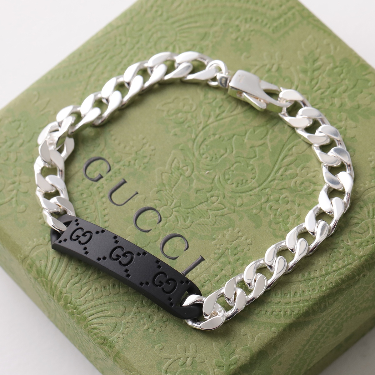 GUCCI - グッチ GUCCI プレート シルバー 925 ブレスレット