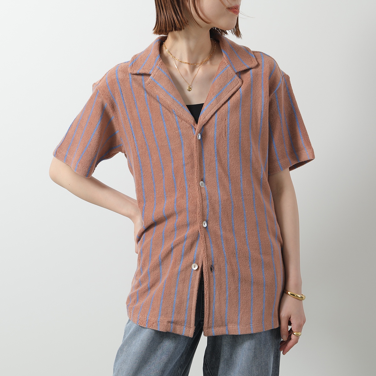 BONGUSTA ボングスタ シャツ Naram shirt レディース 半袖 コットン 