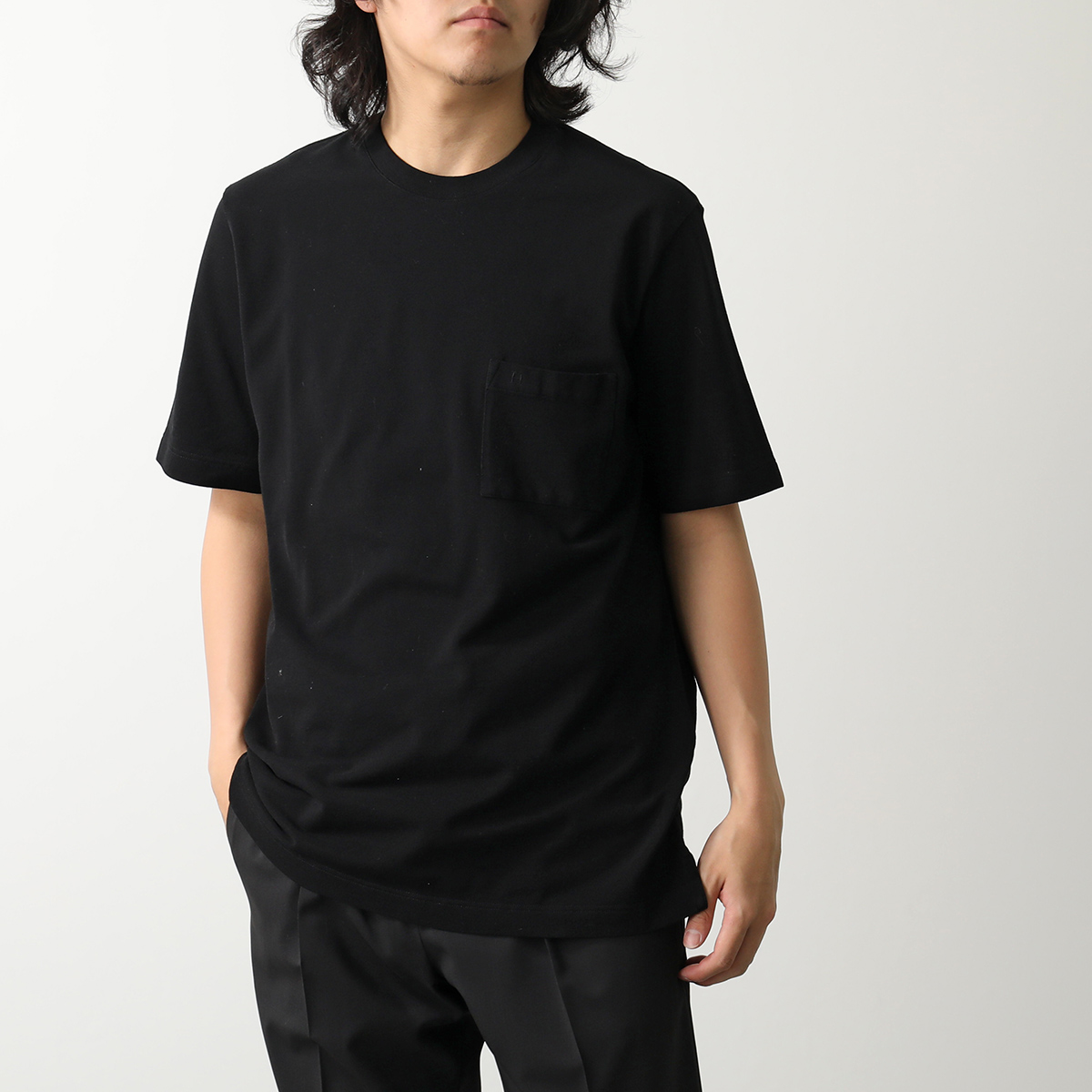 HERMES エルメス Tシャツ Broderie H 「H」刺繍 H072025HA
