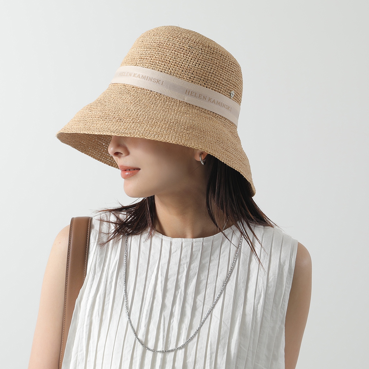 未使用 HELEN KAMINSKI ラフィアハット 麦わら帽子 UPF 50+