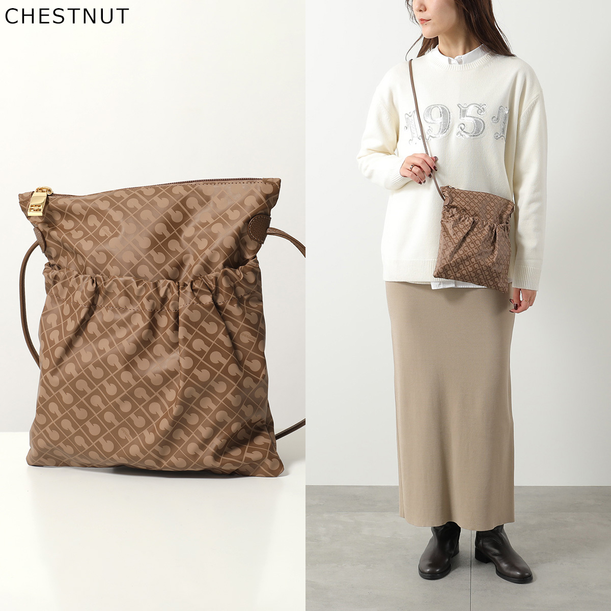 GHERARDINI ゲラルディーニ ショルダーバッグ SOFTY ソフティ FLAT CROSSBODY GH0231 レディース クロスボディ フラット ポシェット ミニバッグ 鞄の画像