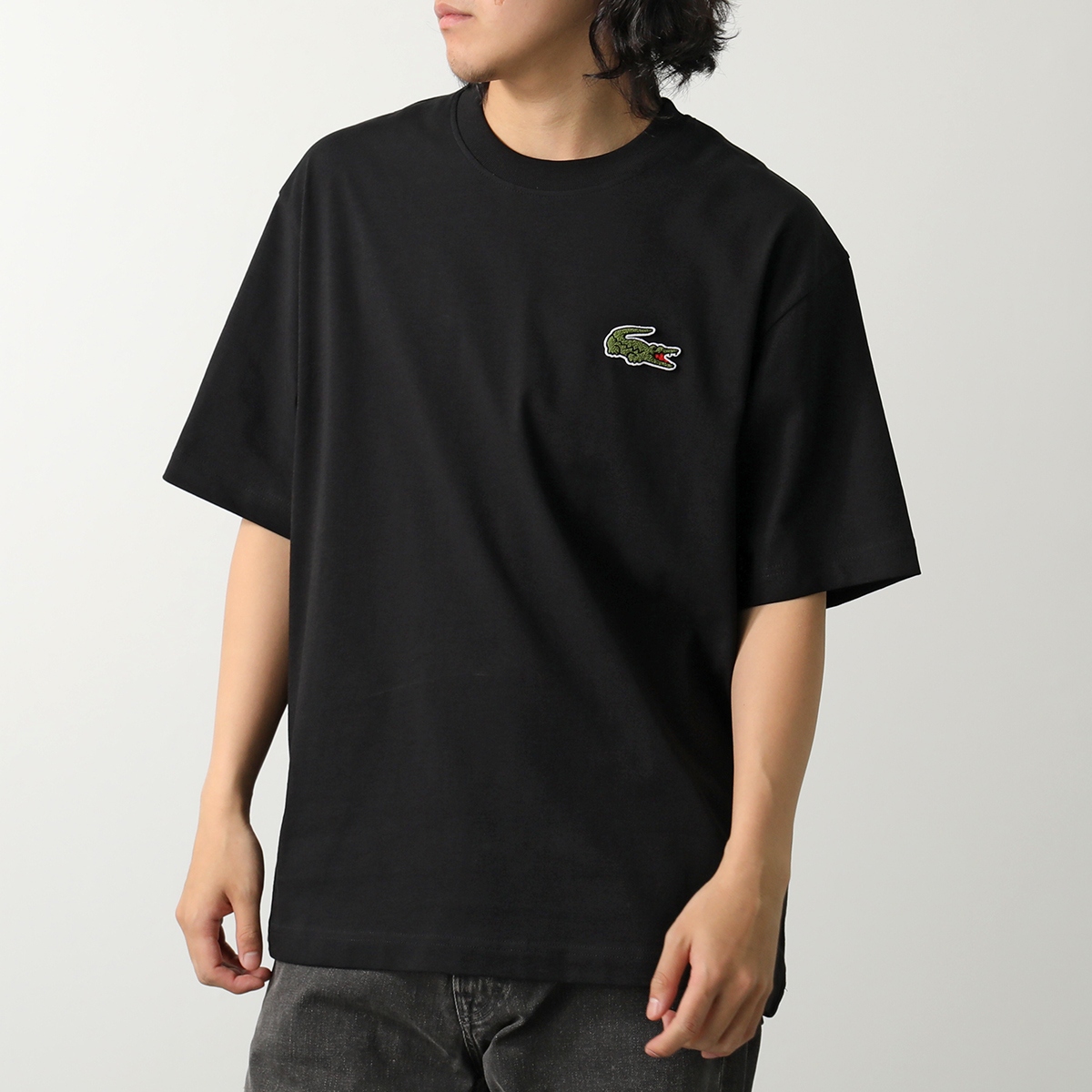LACOSTE ラコステ Tシャツ TH2745 メンズ シェニール ワニロゴ