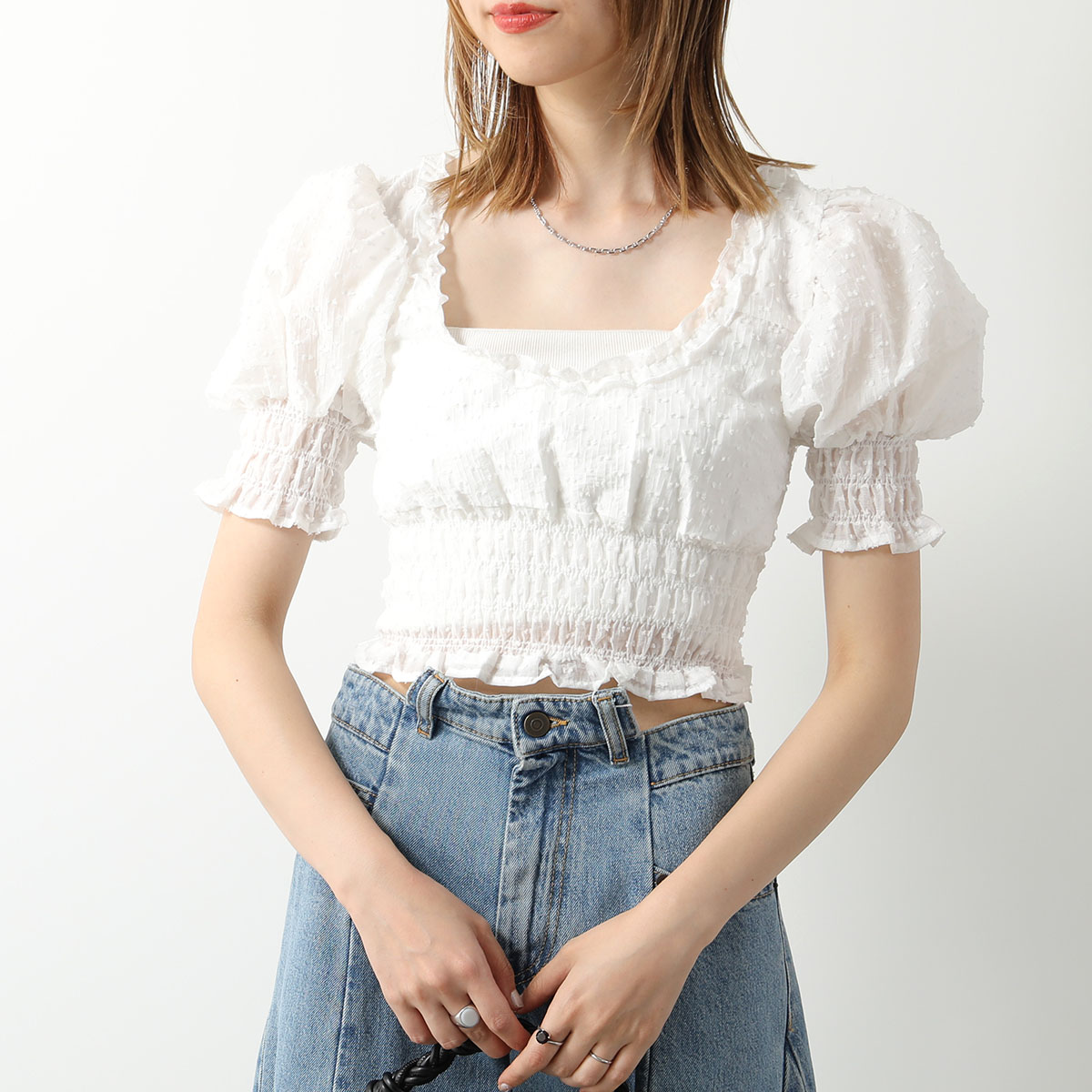 Sister Jane（シスタージェーン） 半袖 トップス Corolla Bow Crop Top 