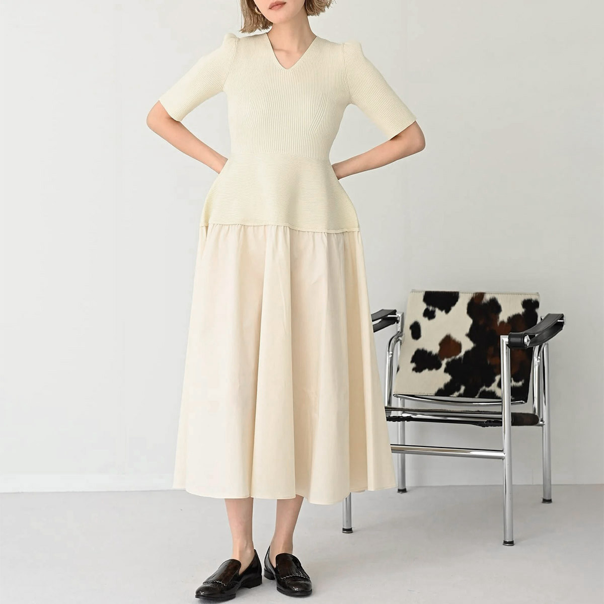 HERENCIA（ヘレンチア） ワンピース H325102 レディース ニット V