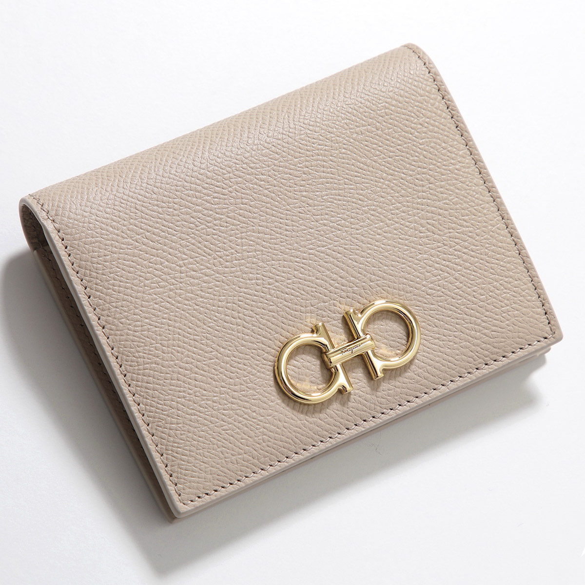 【★超目玉】 FERRAGAMO フェラガモ 二つ折り財布 THE GANCINI ガンチーニ 22 小物