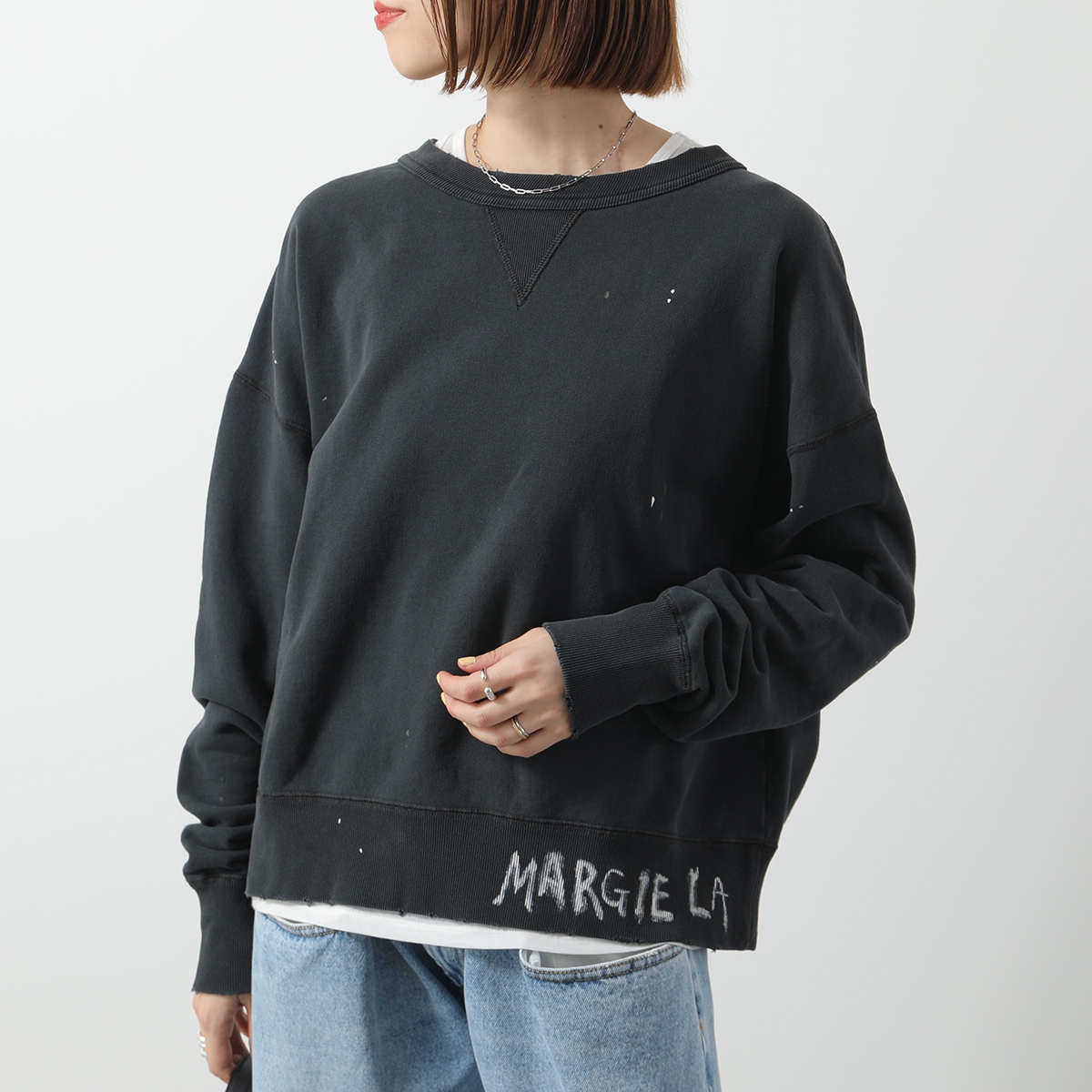 Maison Margiela メゾン マルジェラ ロゴスウェット トップス 楽天市場】Maison Margiela メゾンマルジェラ クルーネック ロゴ
