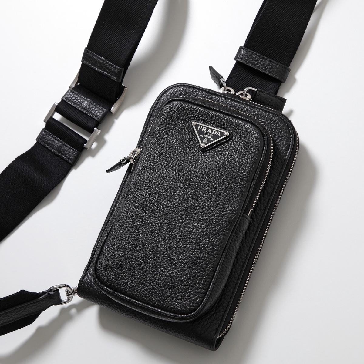 PRADA プラダ フォンケース 2ZH195 2BBE メンズ レザー ボディ