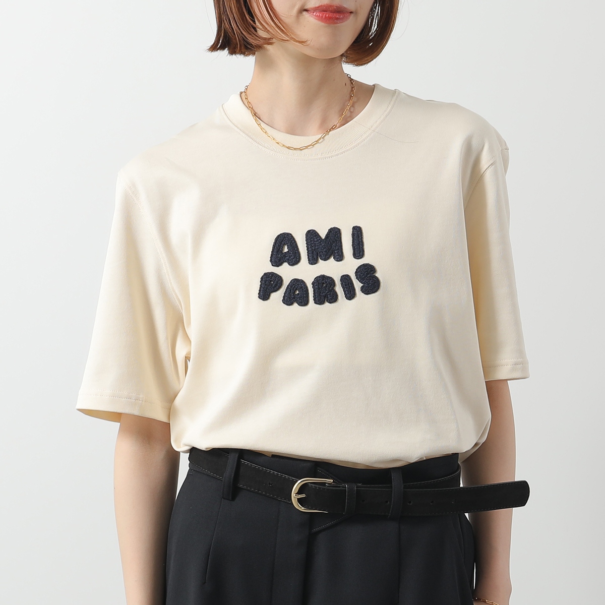 ベージュ系 AMI PARIS(アミ パリス) Tシャツ・カットソー