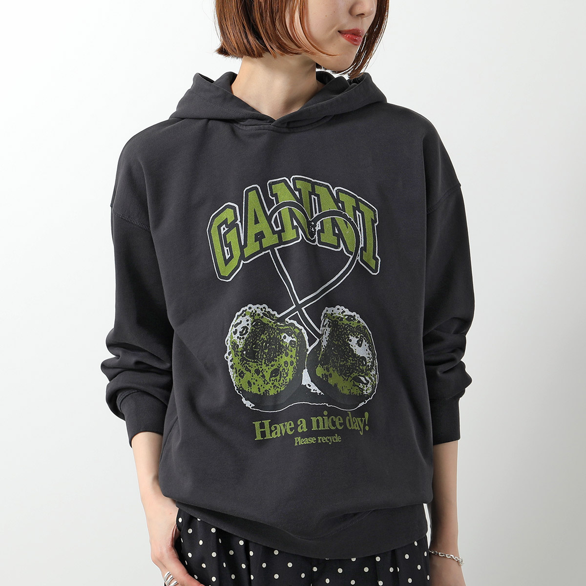 パーカー 「MADE IN JAPAN」ORGANIC COTTON HOODIE レディース X-GIRL/エックスガール CONTRAST COLOR SWEAT HOODIE レディース