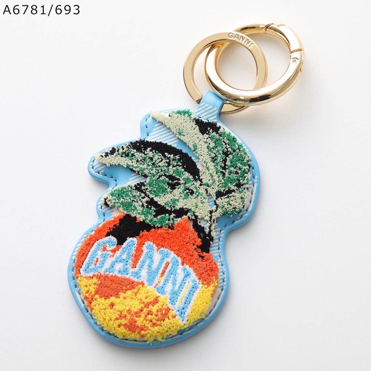 GANNI ガニー キーリング Apple Banana Keyring Velvet A6781