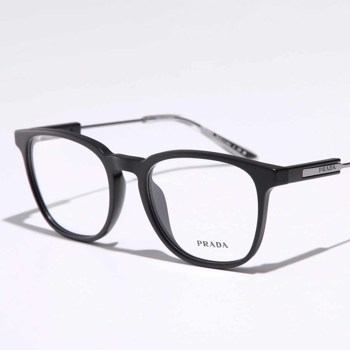 PRADA（プラダ） メガネ VPR 19Z メンズ ウェリントン型 セルフレーム