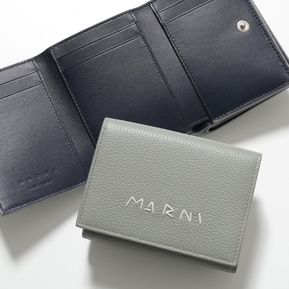 未使用 マルニ WALLET FLAP SQUARED 本革 三つ折り財布 楽天市場】MARNI マルニ FLAP SQUARED WALLET 三つ折り財布